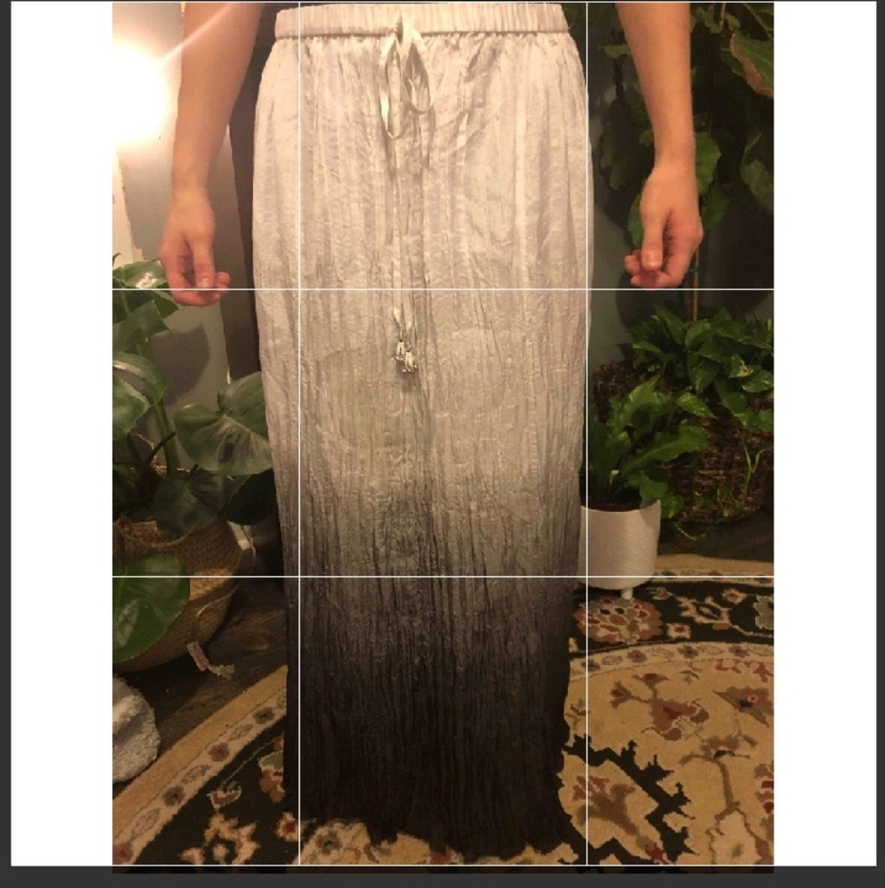 Black and White Ombre Maxi Dress